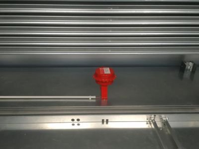 Fire extinguishing system for goods lift