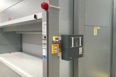 Fire protection for control cabinets